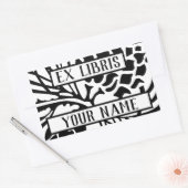 Ex Libris Bookplate Pine Cones Rechthoekige Sticker (Envelop)
