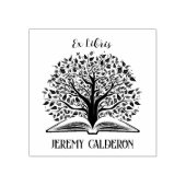 Ex libris boom Dit boek behoort tot aangepaste naa Rubberstempel (Afrduk)