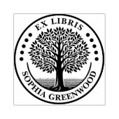 Ex Libris - Boom Rubberstempel (Afrduk)