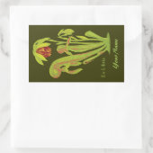 Ex Libris Botanique Nom du livre Stickers Plaque (Sac)