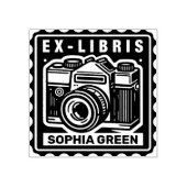 Ex Libris -  camera Rubberstempel (Afrduk)