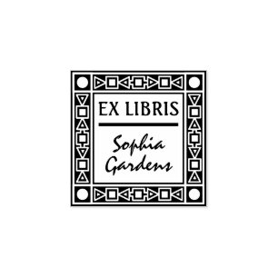 Ex Libris Decoratief Rubberstempel