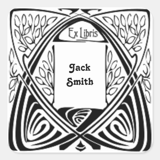 Ex Libris Design Aangepaste Bookplate Labels (Voorkant)