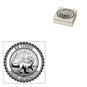 Ex Libris - Dinosaurus Rubberstempel (Gestempeld)