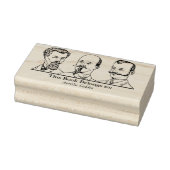 Ex Libris - Drie Man v2 Rubberstempel (Stempel)