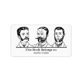 Ex Libris - Drie Man v3 Etiket (Voorkant)