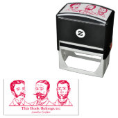 Ex Libris - Drie Man v3 Zelfinktende Stempel (In situ)