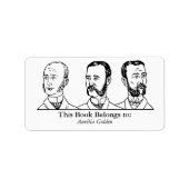 Ex Libris - Drie Man v4 Etiket (Voorkant)