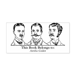 Ex Libris - Drie mannen v1 Rubberstempel