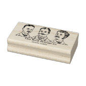Ex Libris - Drie mannen v1 Rubberstempel (Stempel)