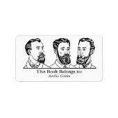 Ex Libris - Drie Mannen v6 Etiket (Voorkant)