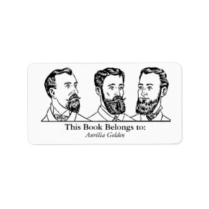 Ex Libris - Drie mannen v6 Etiket