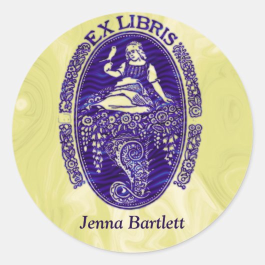 Ex Libris Dutch Blue Sticker (Devant)