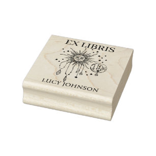 EX libris exlibris Book bibliotheekboekenboekkente Rubberstempel