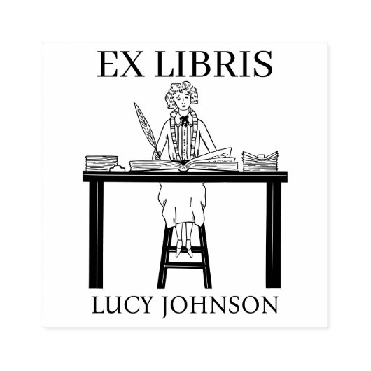 EX libris exlibris Book Book Book bookplate biblio Rubberstempel (Afrduk)