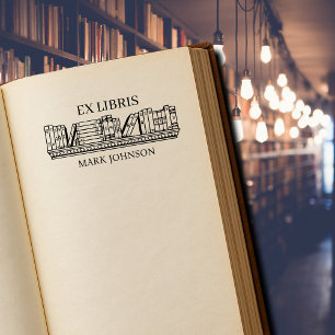 EX libris exlibris Book Book Book bookplate biblio Rubberstempel