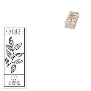 EX libris exlibris Book Book bookplate bladblad Rubberstempel