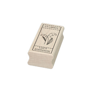 EX libris exlibris Book Book bookplate bluebell Rubberstempel