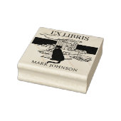 EX libris exlibris Book booklibrary bookplate kat Rubberstempel (Stempel)