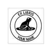 Ex libris frog bookplate 	rubberstempel (Afrduk)