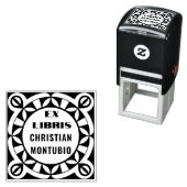 Ex Libris Geometric Book Stamp - Zelfinktmachine Zelfinktende Stempel (In situ)