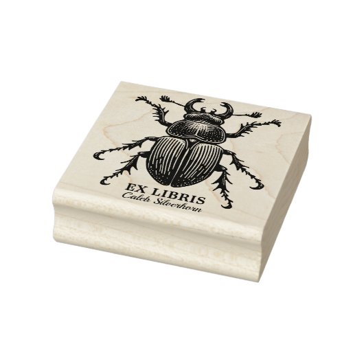 Ex libris - halskever 	rubberstempel (Stempel)