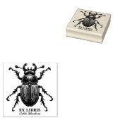 Ex libris - halskever 	rubberstempel (Gestempeld)