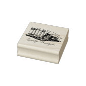 Ex Libris Kat Boekenplank Rubberstempel (Stempel)