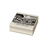 Ex Libris - Landelijk landschap 02 Rubberstempel (Stempel)