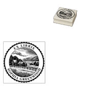 Ex Libris - Landelijk landschap 04 Rubberstempel (Gestempeld)