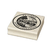 Ex Libris - Landelijk landschap Rubberstempel (Stempel)