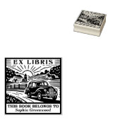 Ex Libris - Landelijk station Rubberstempel (Gestempeld)