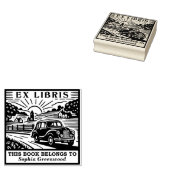 Ex Libris - Landelijk station Rubberstempel (Gestempeld)