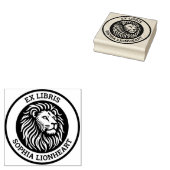 Ex Libris - Leeuw Rubberstempel (Gestempeld)