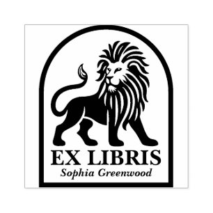 Ex Libris - Leeuw Rubberstempel