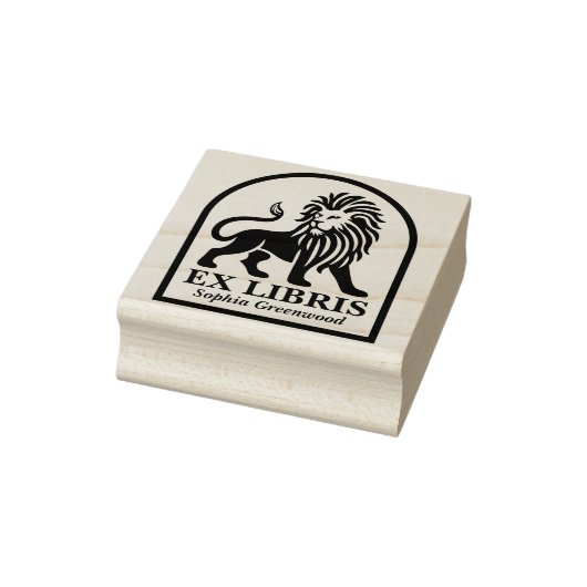 Ex Libris - Leeuw Rubberstempel (Stempel)