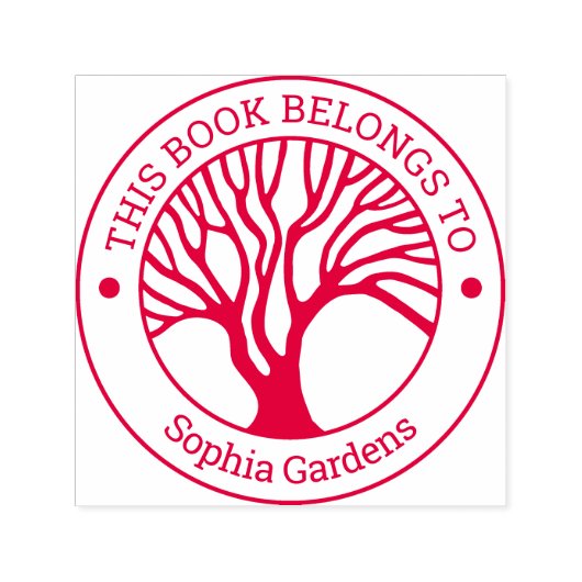 Ex Libris - Levensboom 02 Zelfinktende Stempel (Design)