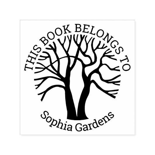 Ex Libris - Levensboom v2 Zelfinktende Stempel (Design)