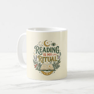 Ex Libris Lezen is mijn ritueel Boekachtig Hemels Koffiemok