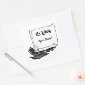 Ex Libris met Boek Sticker Sjabloon (Envelop)
