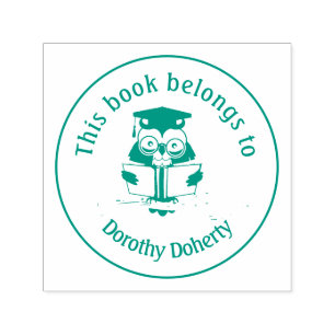 Ex Libris met leesobjecten Zelfinktende Stempel