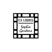 Ex Libris Modern Rubber Stempel (Afrduk)