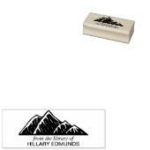Ex Libris Mountains (klein) Rubberstempel (Gestempeld)