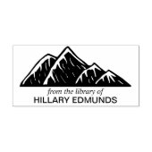 Ex Libris Mountains Rubberstempel (Afrduk)