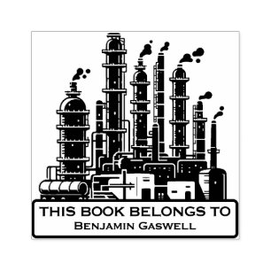 Ex Libris - Olieraffinaderij Rubberstempel