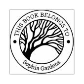 Ex Libris - Overhangende structuur Rubberstempel (Afrduk)