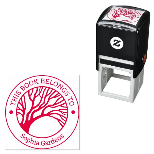 Ex Libris - Overhangende structuur Zelfinktende Stempel (In situ)