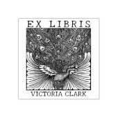  Ex Libris Peacock, Aangepast boek Rubberstempel (Afrduk)