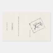 Ex Libris personnalisé | Autocollant de plaque de (Devant)