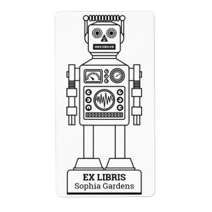 Ex Libris - Robot Librarian v3 Etiket